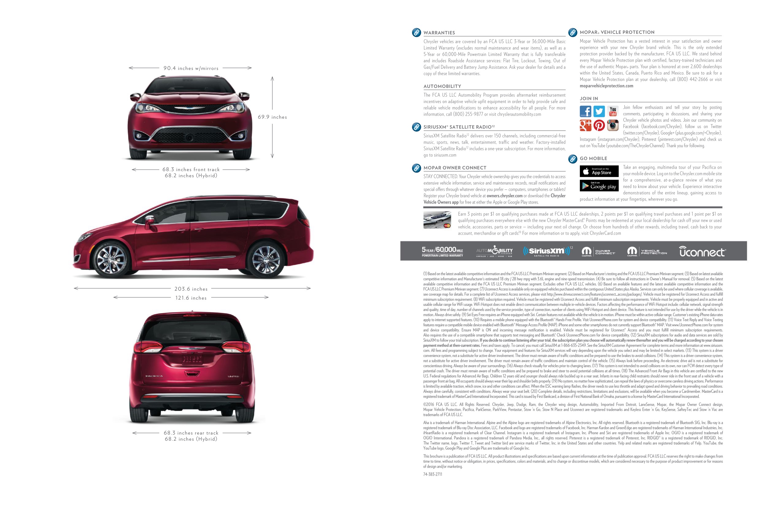 2017 Chrysler Pacifica Brochure Page 17